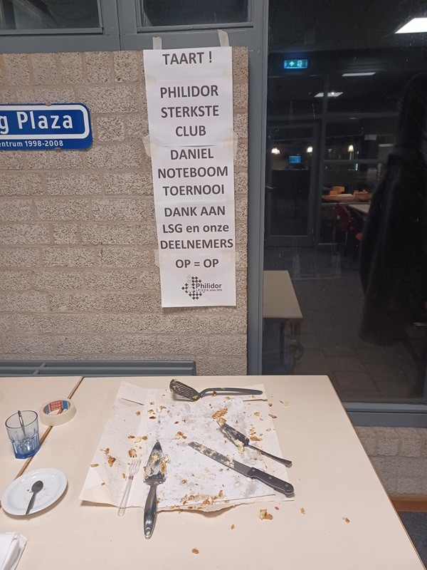 De taart was snel op